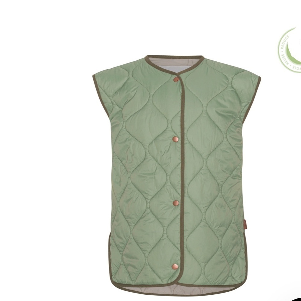 Molo Green Quilted Kids Vest